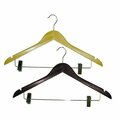 Homz Laundry/Seymour Homz Wood Suit Clothes Hanger With Clips 8657WN2.18